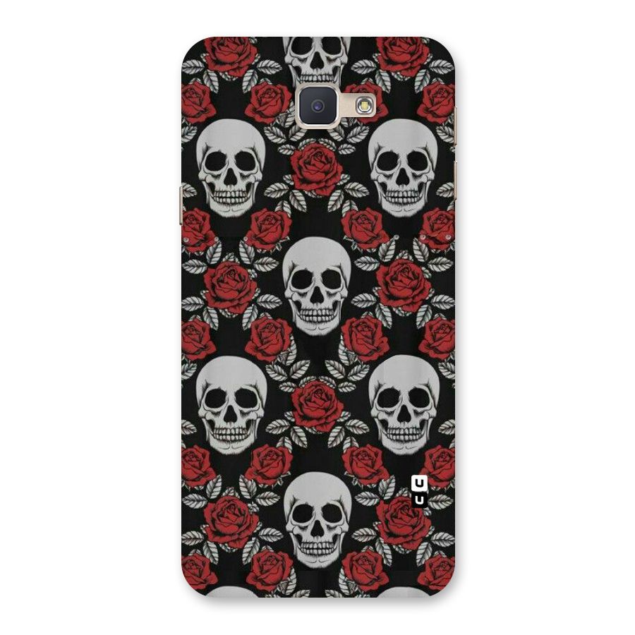 Grey Skulls Back Case for Galaxy J5 Prime