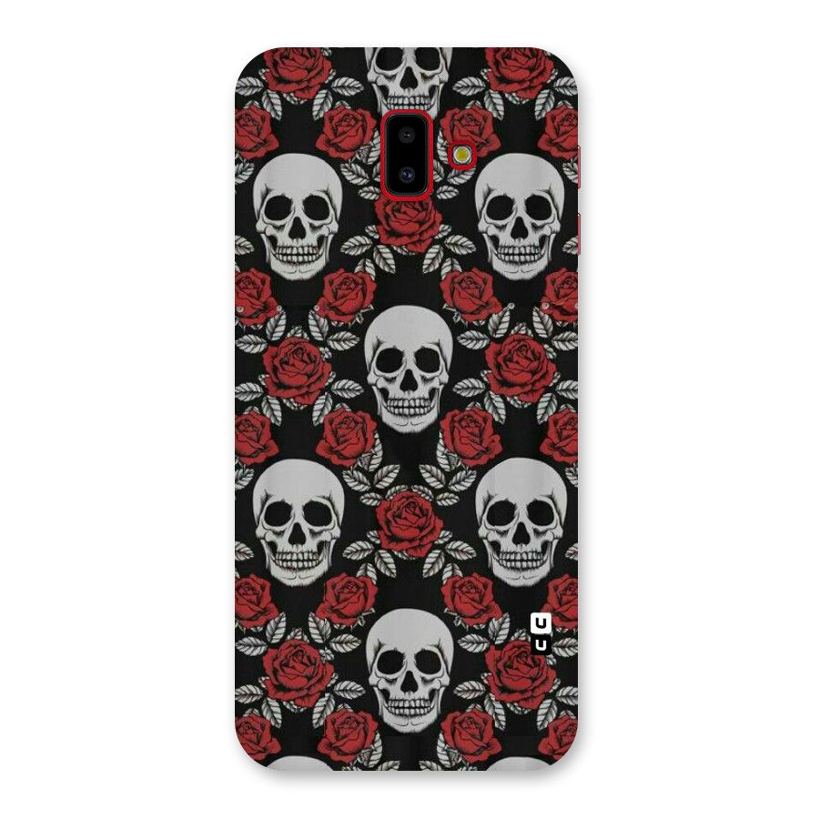 Grey Skulls Back Case for Galaxy J6 Plus