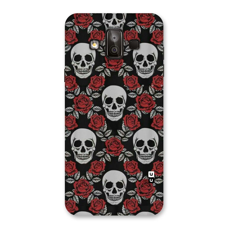 Grey Skulls Back Case for Galaxy J7 Duo
