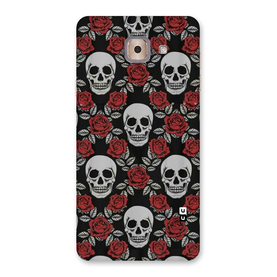 Grey Skulls Back Case for Galaxy J7 Max