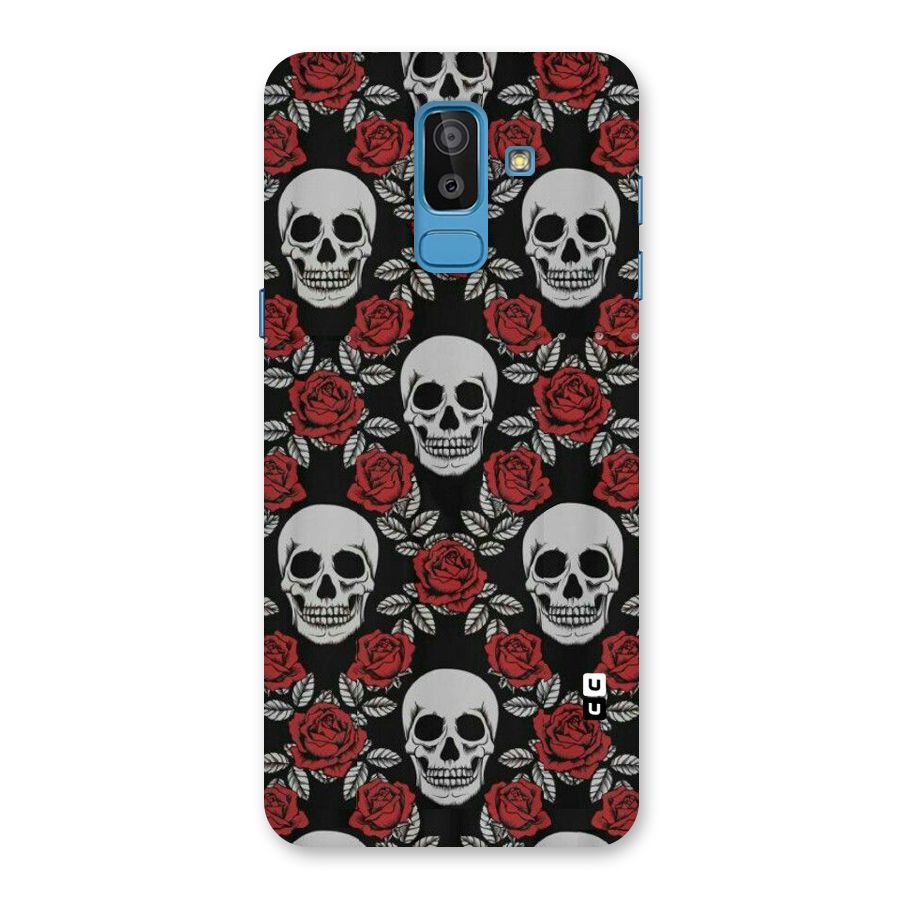 Grey Skulls Back Case for Galaxy J8