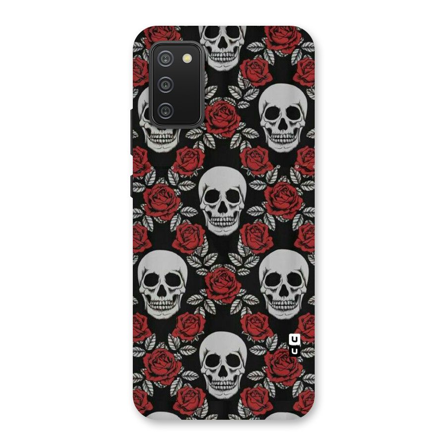 Grey Skulls Back Case for Galaxy M02s