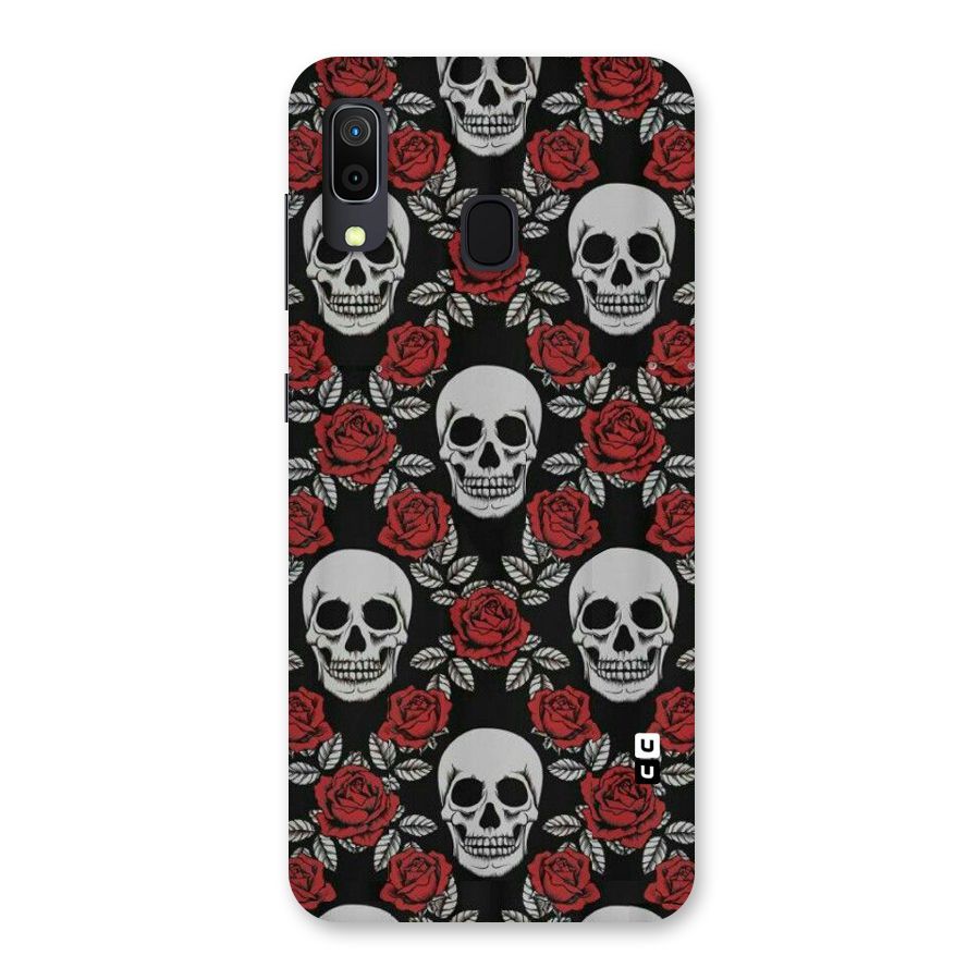Grey Skulls Back Case for Galaxy M10s