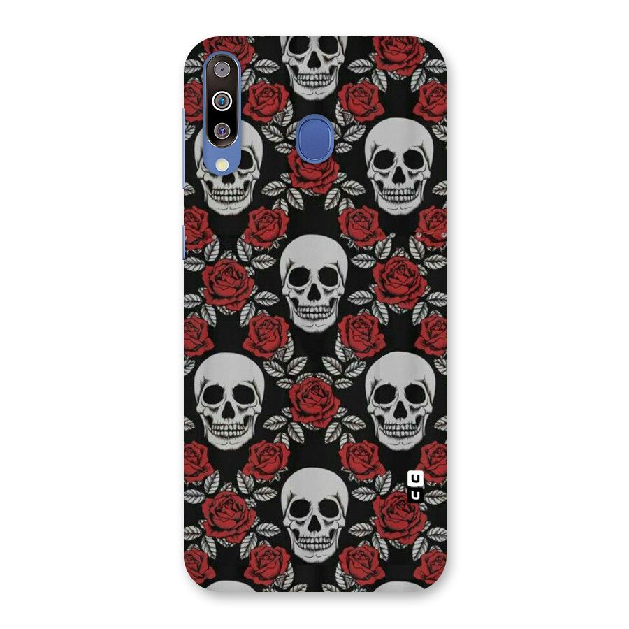 Grey Skulls Back Case for Galaxy M30
