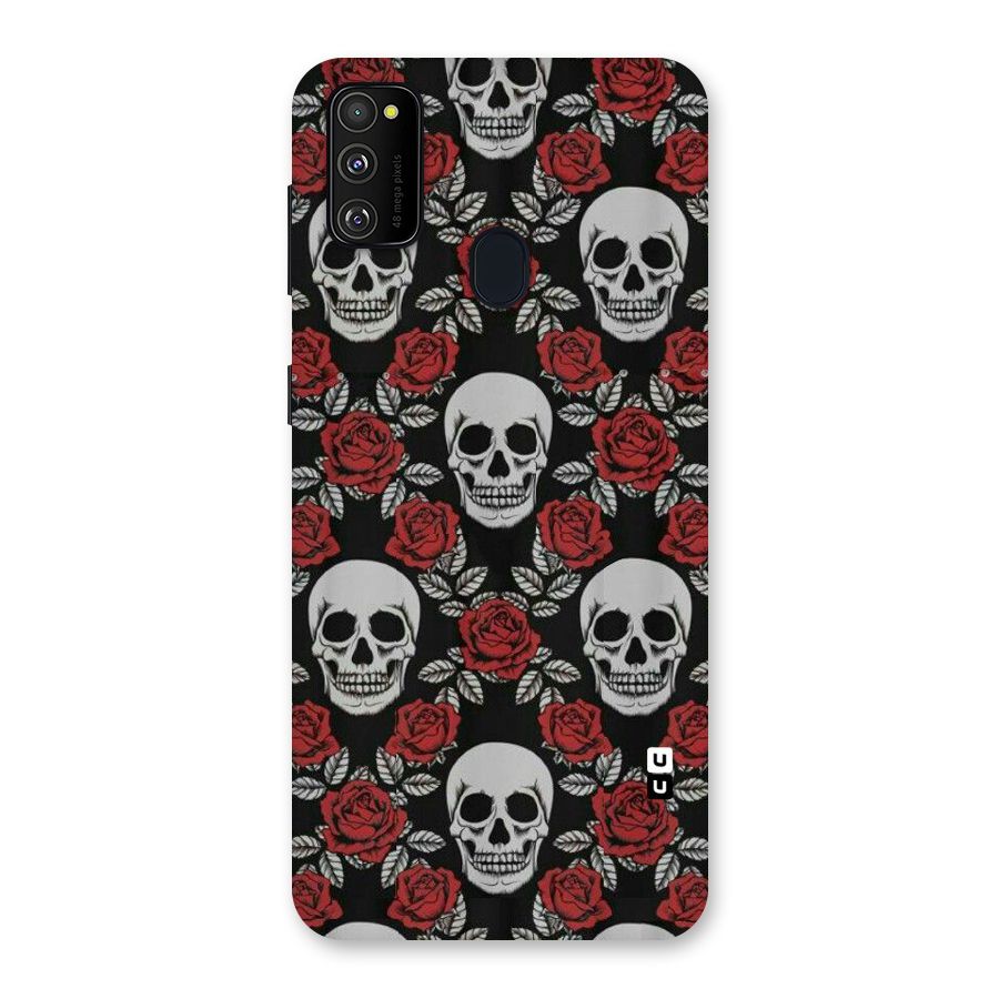 Grey Skulls Back Case for Galaxy M30s