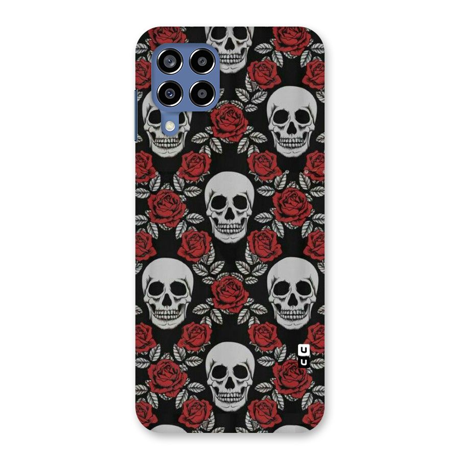 Grey Skulls Back Case for Galaxy M53 5G