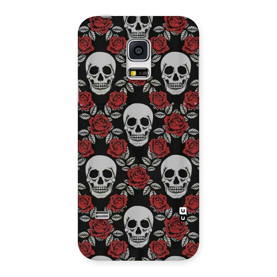 Grey Skulls Back Case for Galaxy S5 Mini