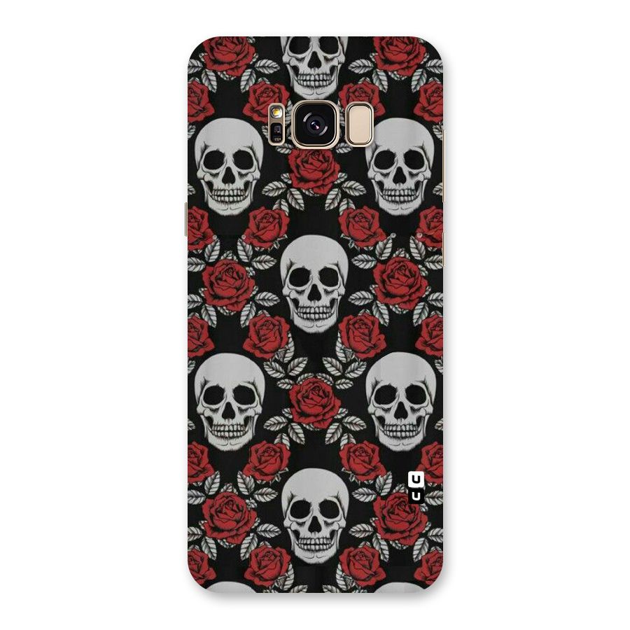 Grey Skulls Back Case for Galaxy S8 Plus