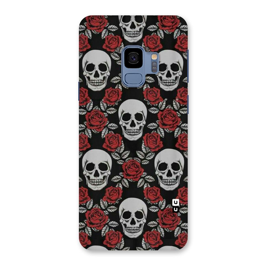 Grey Skulls Back Case for Galaxy S9