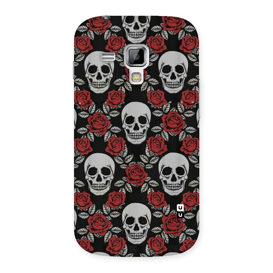 Grey Skulls Back Case for Galaxy S Duos