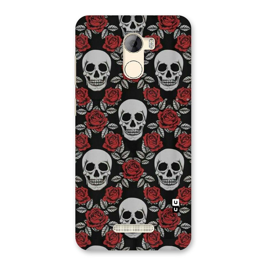 Grey Skulls Back Case for Gionee A1 LIte