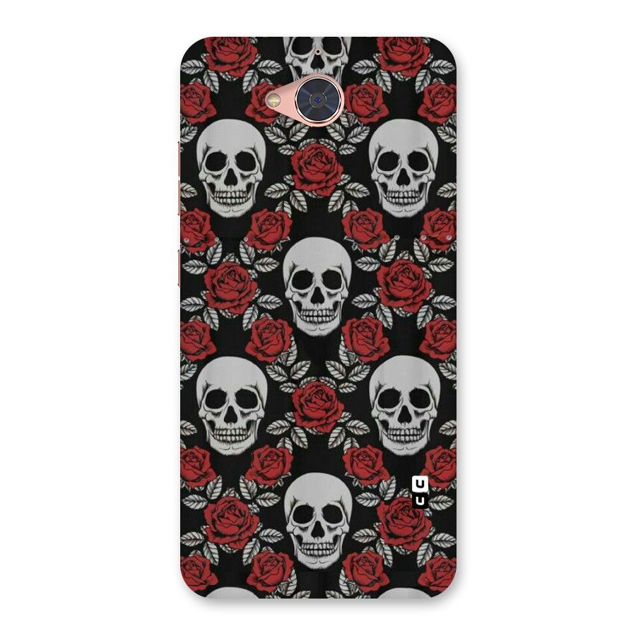 Grey Skulls Back Case for Gionee S6 Pro