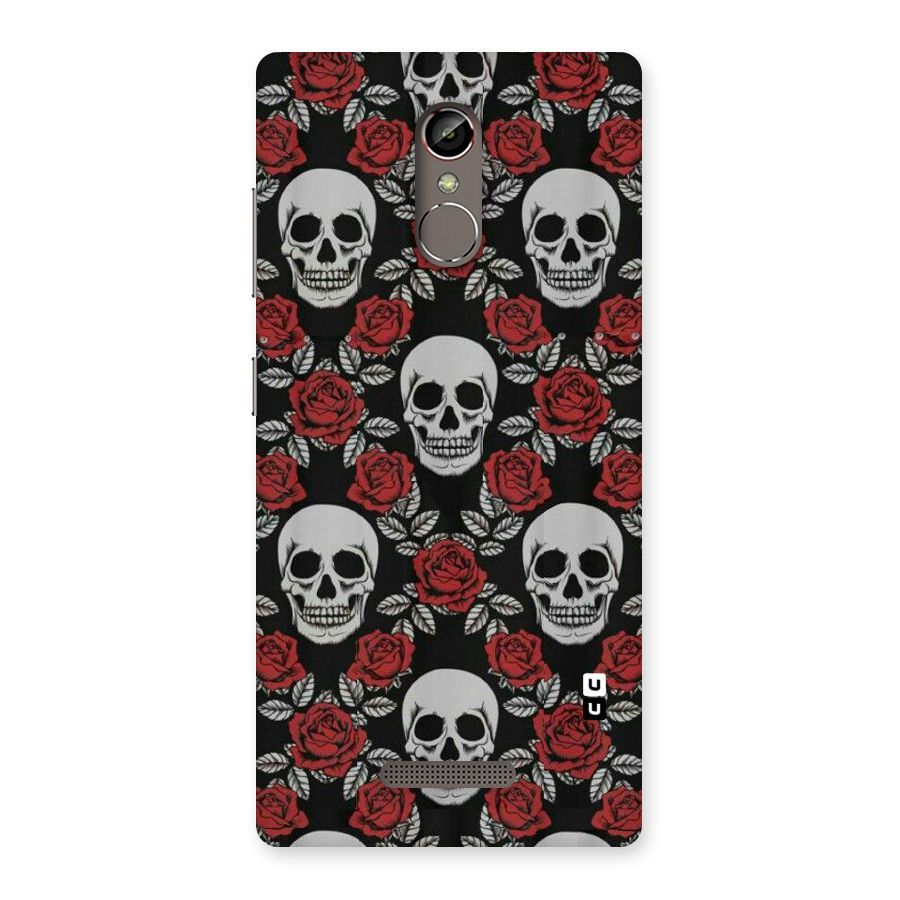 Grey Skulls Back Case for Gionee S6s