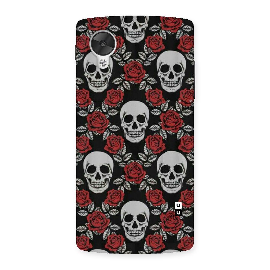 Grey Skulls Back Case for Google Nexsus 5