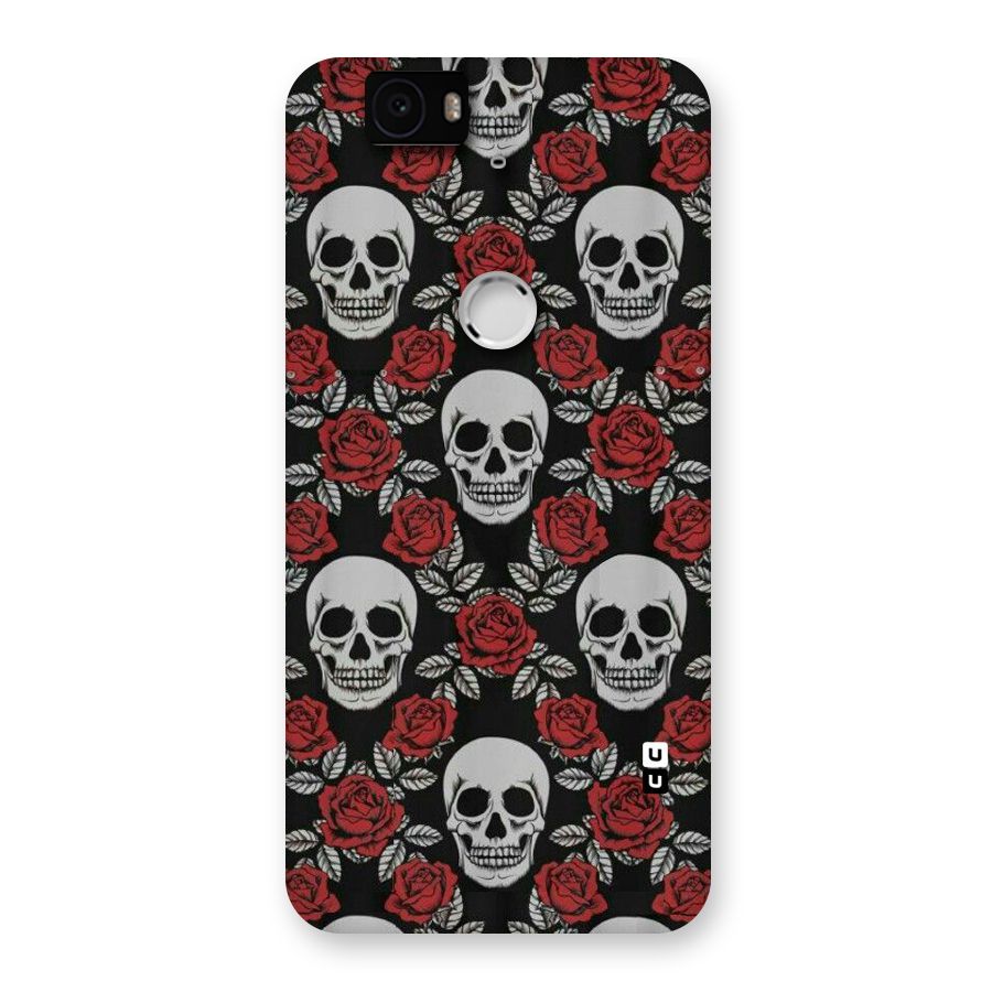 Grey Skulls Back Case for Google Nexus-6P