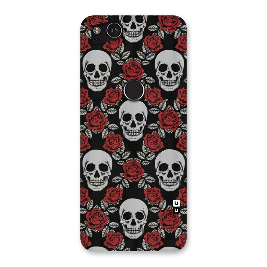 Grey Skulls Back Case for Google Pixel 2