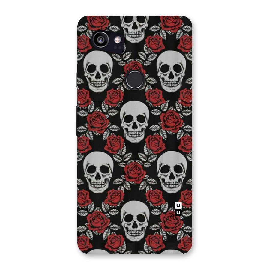 Grey Skulls Back Case for Google Pixel 2 XL