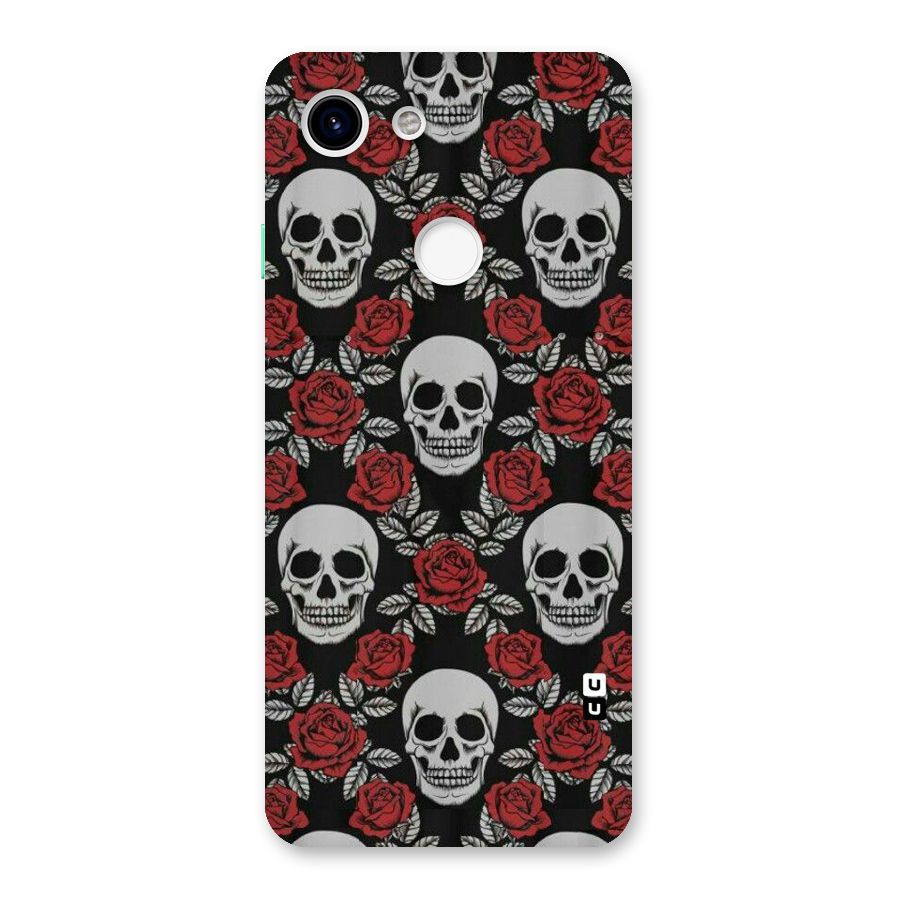 Grey Skulls Back Case for Google Pixel 3