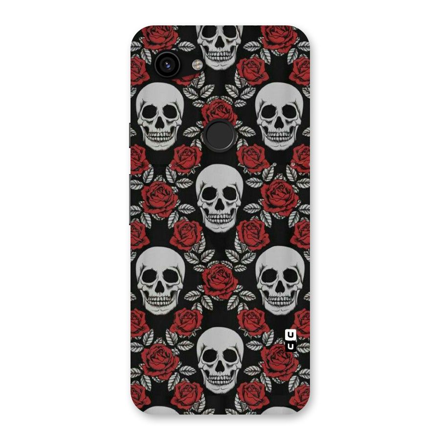 Grey Skulls Back Case for Google Pixel 3a