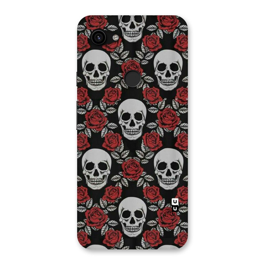 Grey Skulls Back Case for Google Pixel 3a XL
