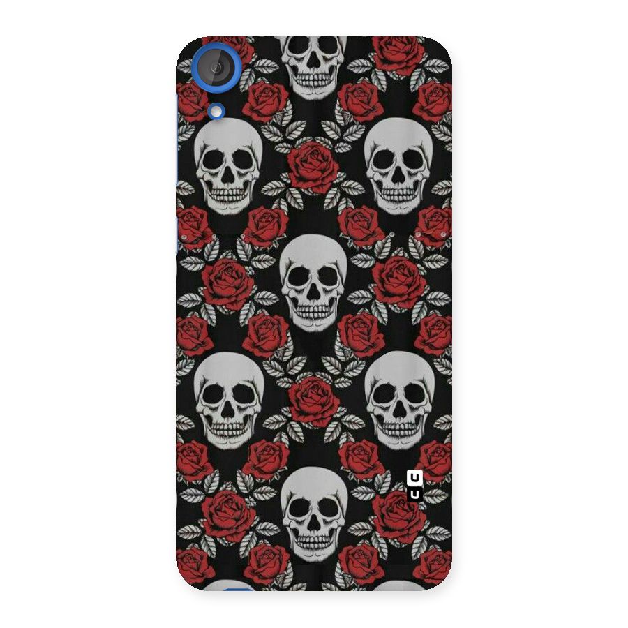 Grey Skulls Back Case for HTC Desire 820