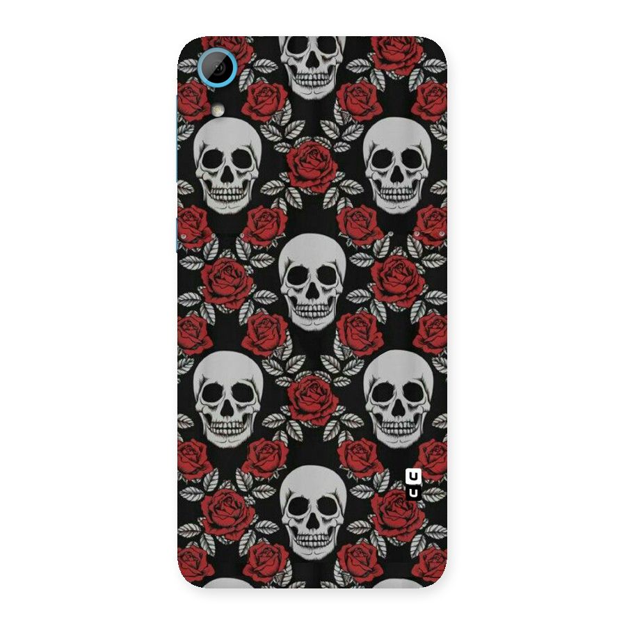 Grey Skulls Back Case for HTC Desire 826