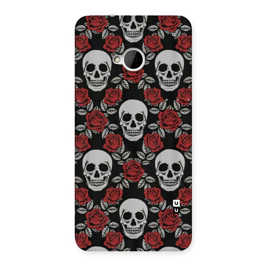 Grey Skulls Back Case for HTC One M7