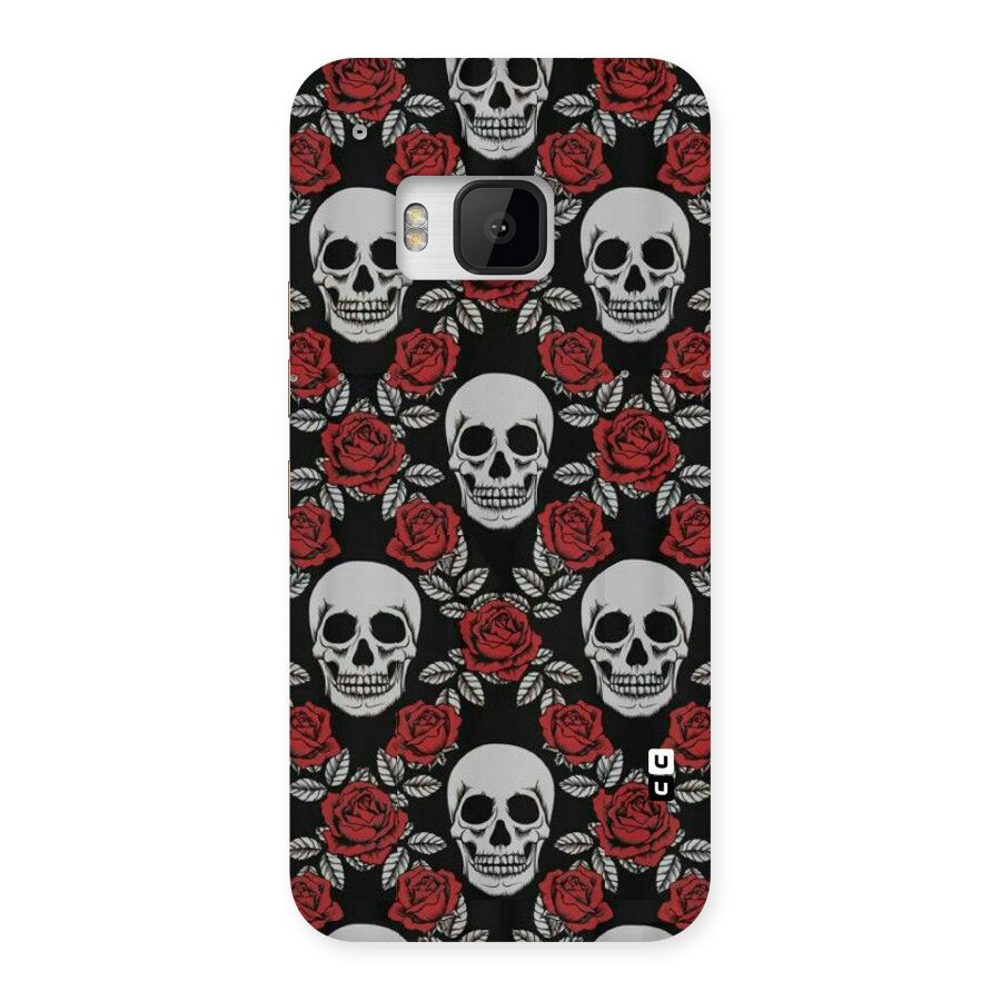 Grey Skulls Back Case for HTC One M9