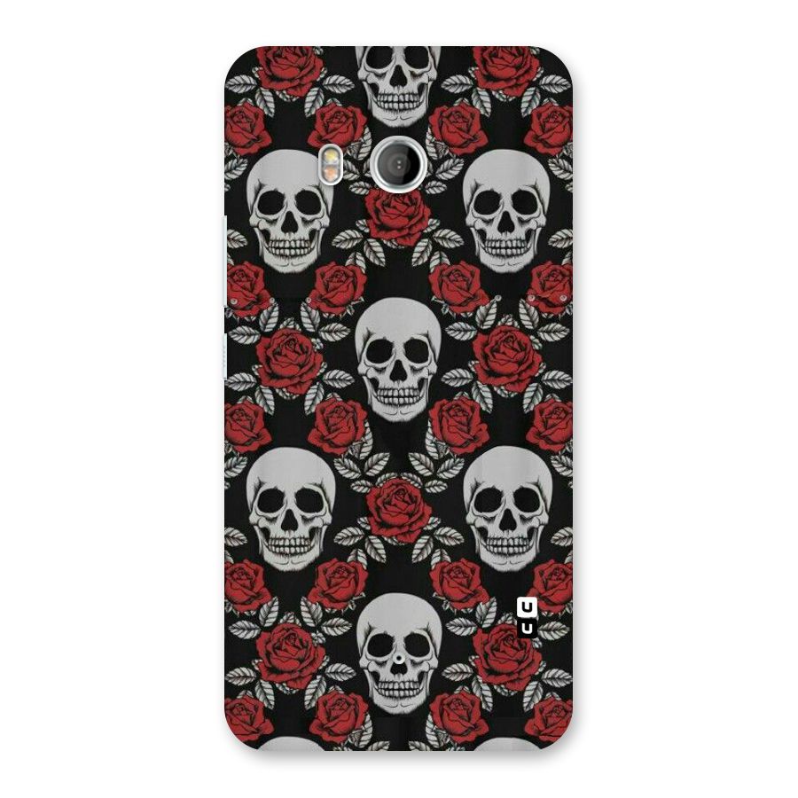 Grey Skulls Back Case for HTC U11