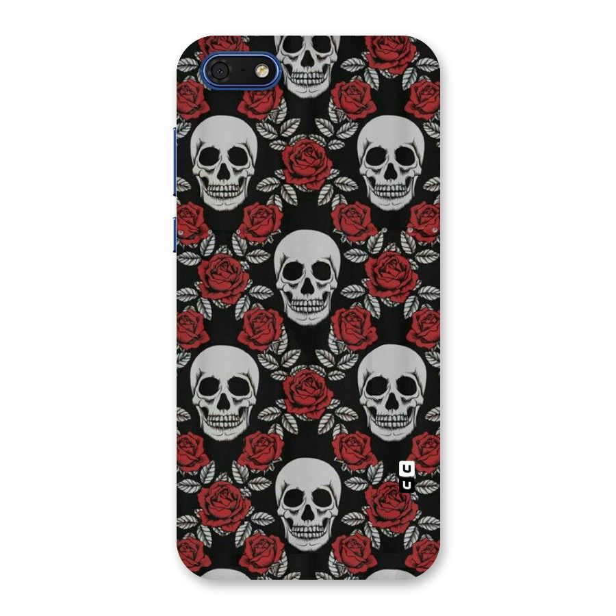 Grey Skulls Back Case for Honor 7s