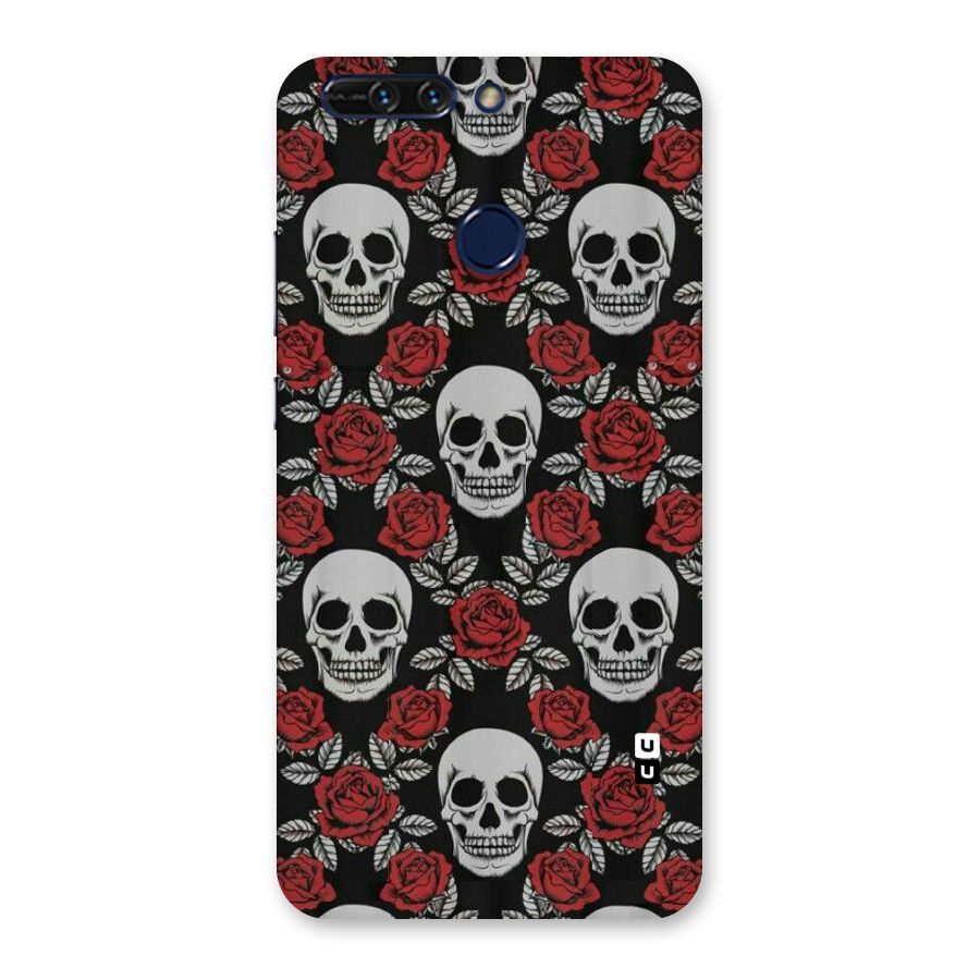 Grey Skulls Back Case for Honor 8 Pro