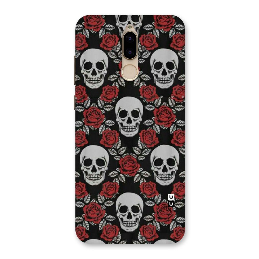 Grey Skulls Back Case for Honor 9i