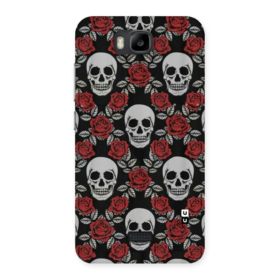 Grey Skulls Back Case for Honor Bee
