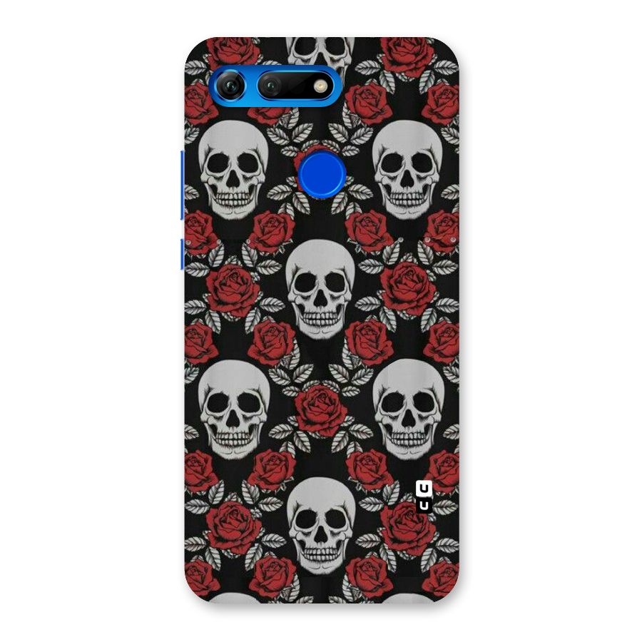 Grey Skulls Back Case for Honor View 20