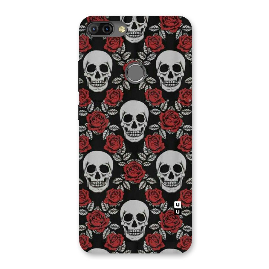 Grey Skulls Back Case for Infinix Hot 6 Pro