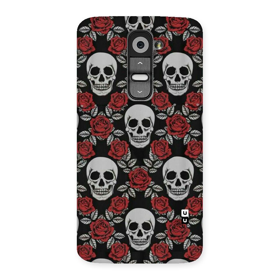 Grey Skulls Back Case for LG G2
