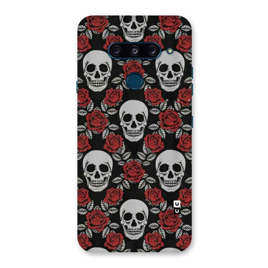 Grey Skulls Back Case for LG  V40 ThinQ