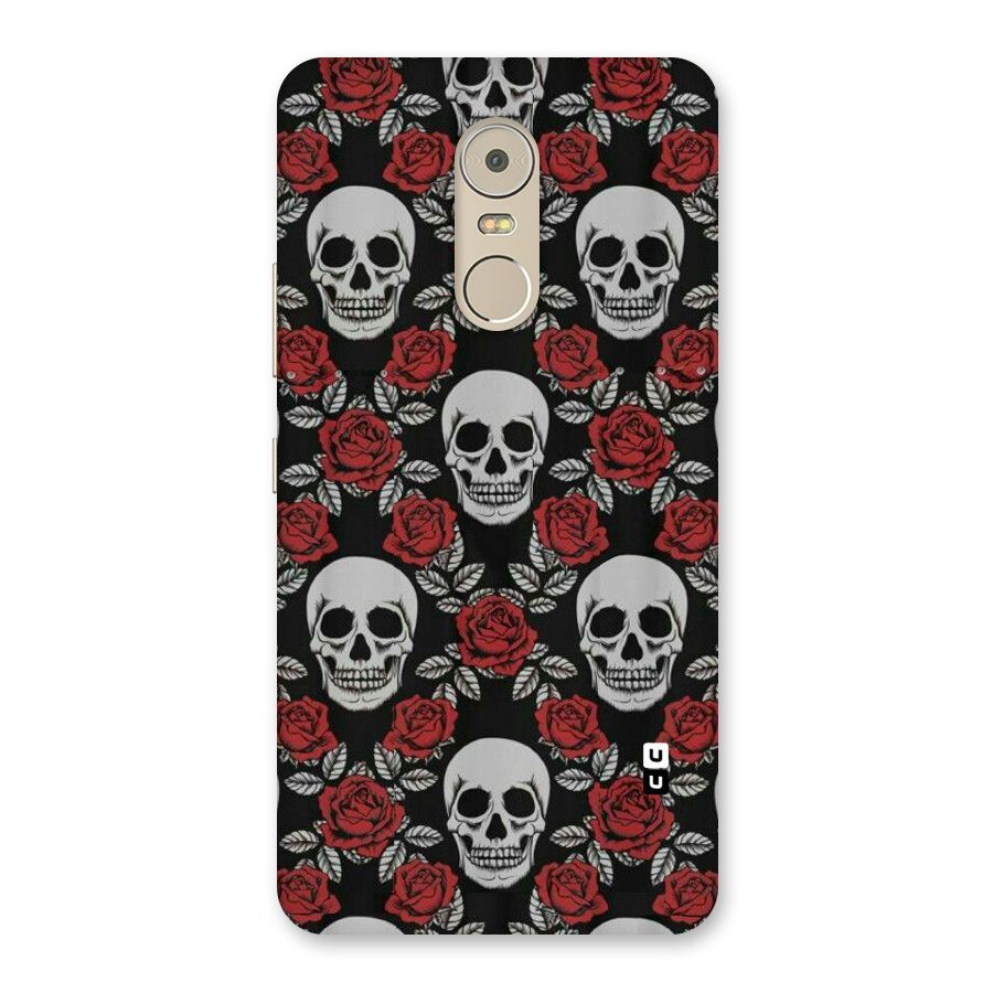 Grey Skulls Back Case for Lenovo K6 Note