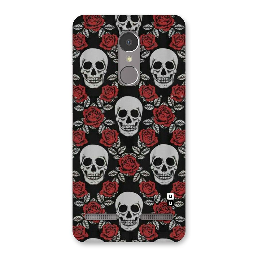 Grey Skulls Back Case for Lenovo K6 Power