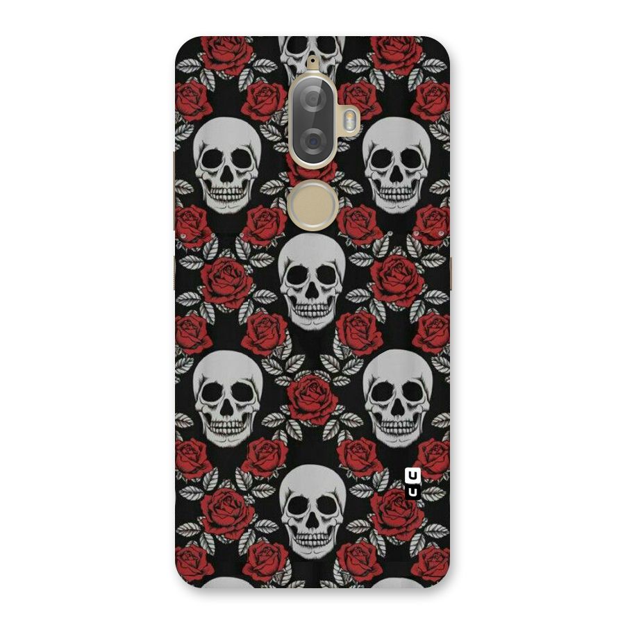 Grey Skulls Back Case for Lenovo K8 Plus