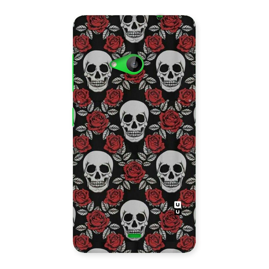 Grey Skulls Back Case for Lumia 535