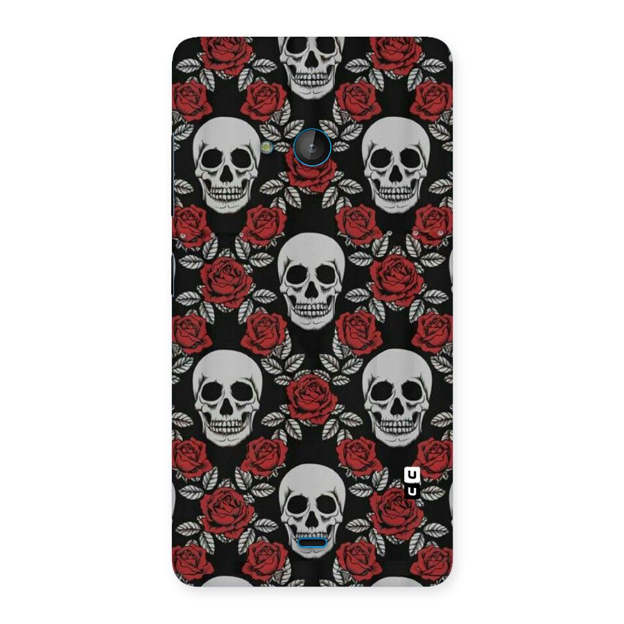Grey Skulls Back Case for Lumia 540