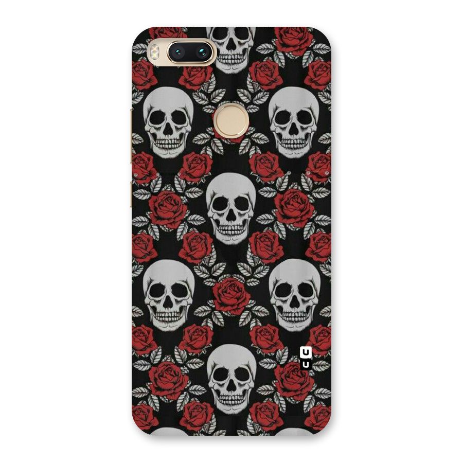 Grey Skulls Back Case for Mi A1