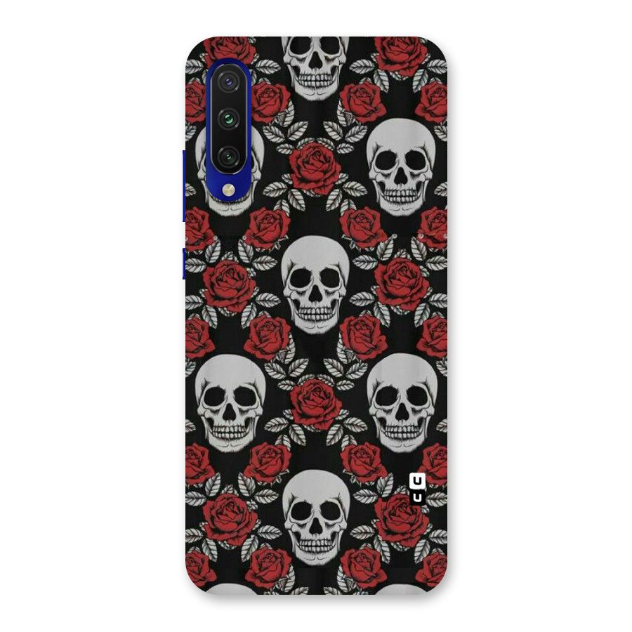 Grey Skulls Back Case for Mi A3