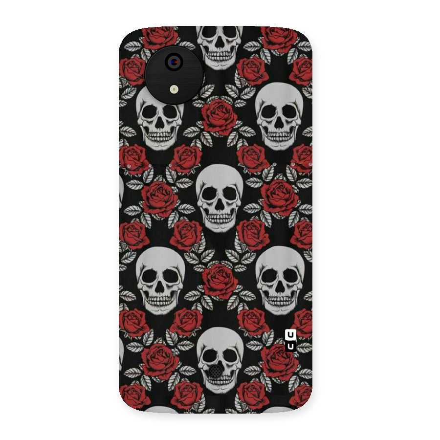 Grey Skulls Back Case for Micromax Canvas A1