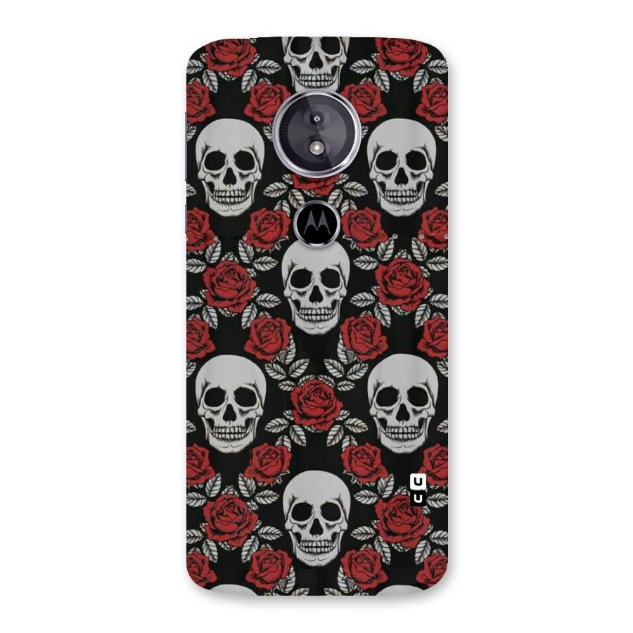 Grey Skulls Back Case for Moto E5