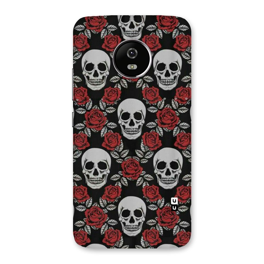 Grey Skulls Back Case for Moto G5