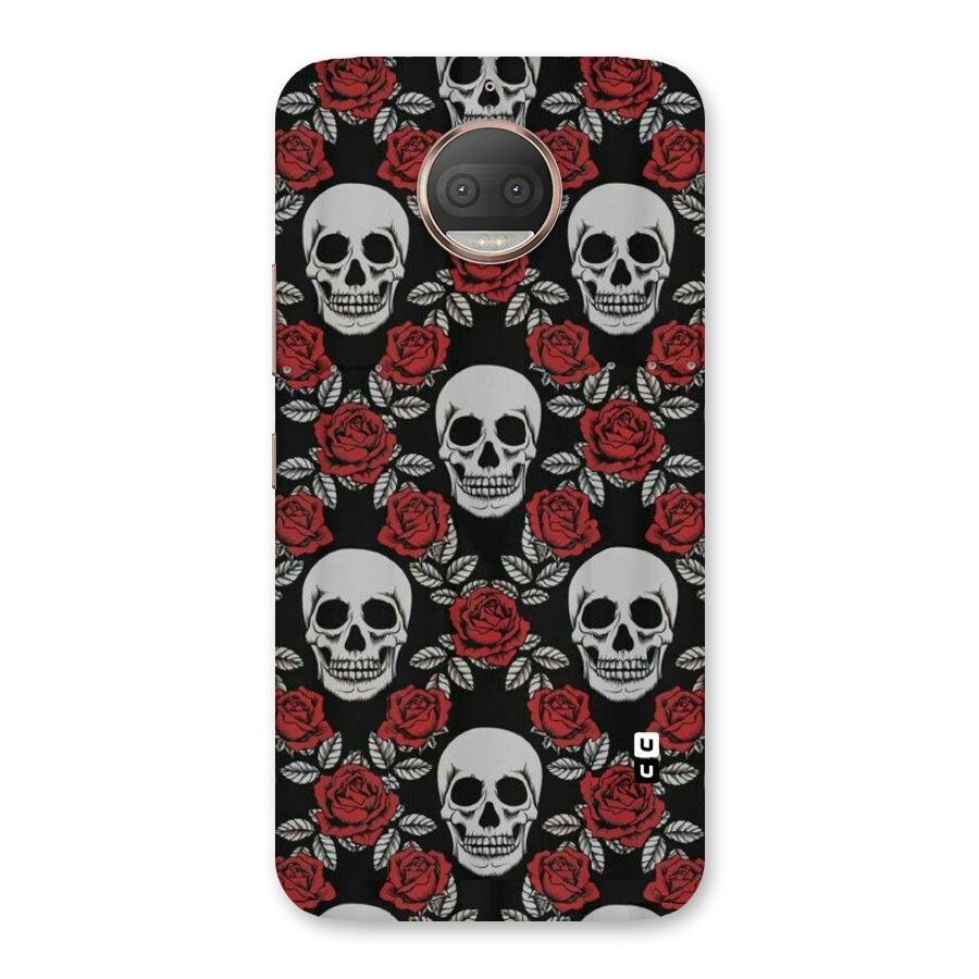 Grey Skulls Back Case for Moto G5s Plus