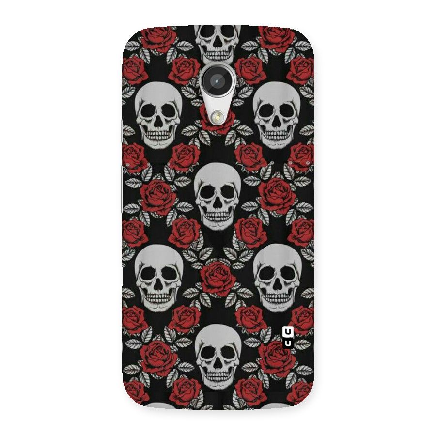 Grey Skulls Back Case for Moto G 2nd Gen