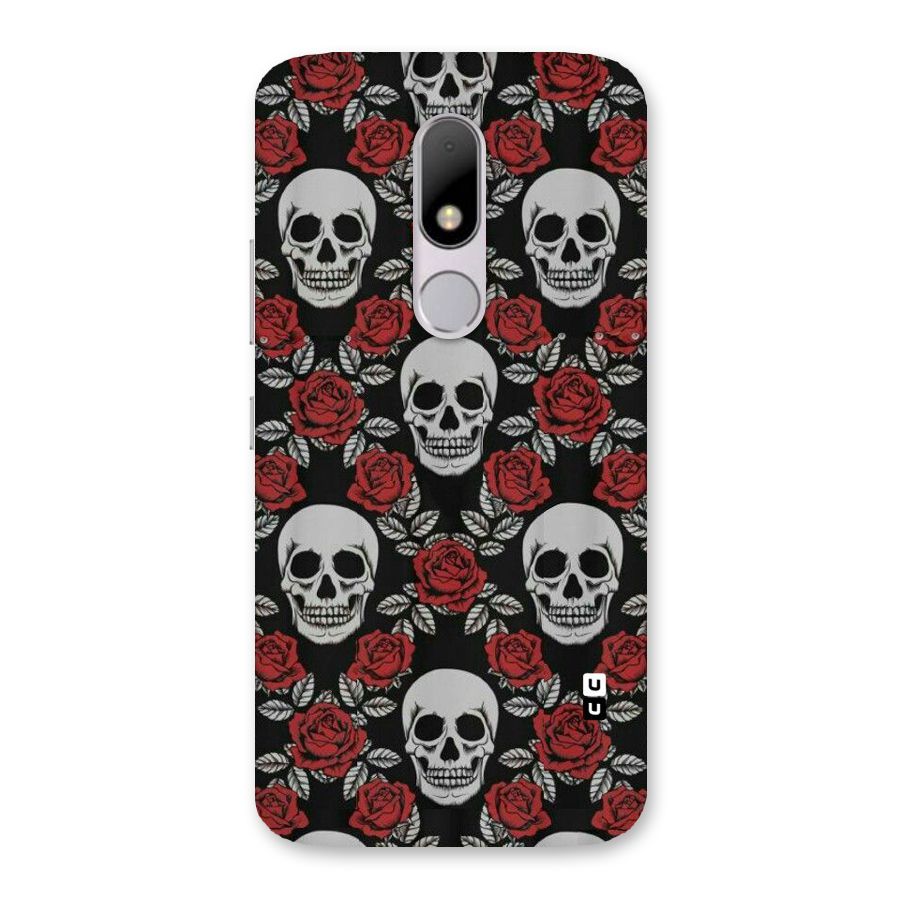 Grey Skulls Back Case for Moto M